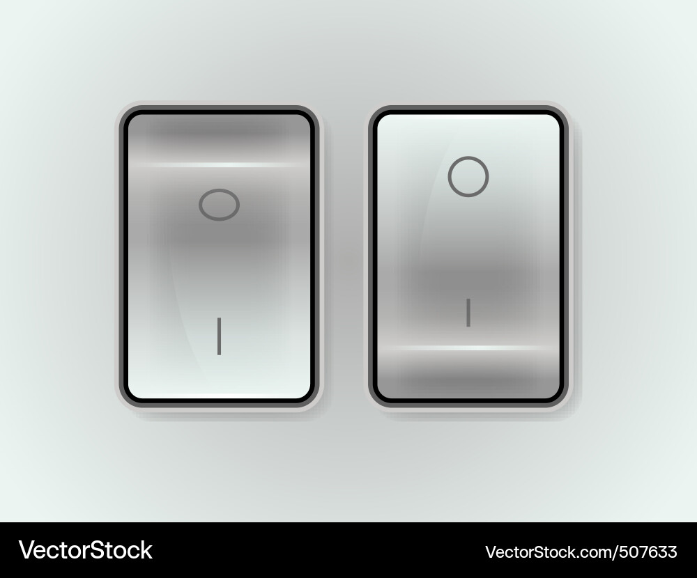 Icon on off switch Royalty Free Vector Image - VectorStock