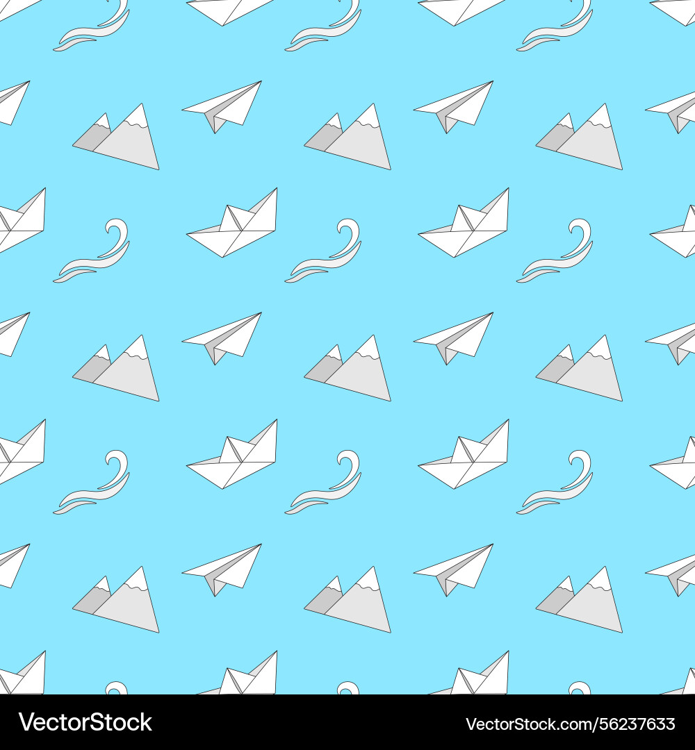 Seamless patterns with linear icons and elements r Seamless patterns with linear icons and elements r vector image