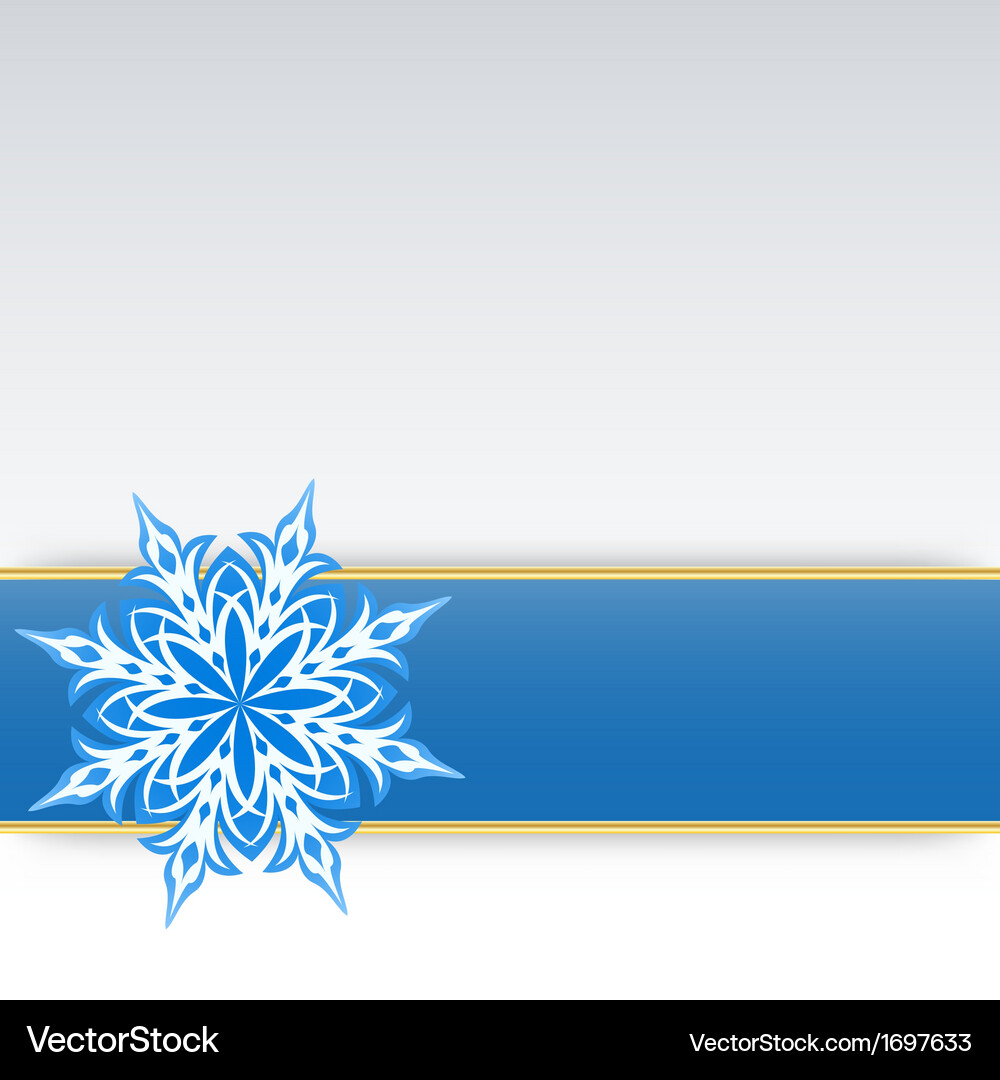 Snowflake on a paper background Vector Image