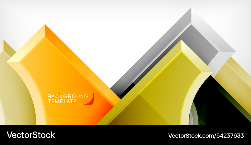 Square arrow shapes with round elements Vector Image