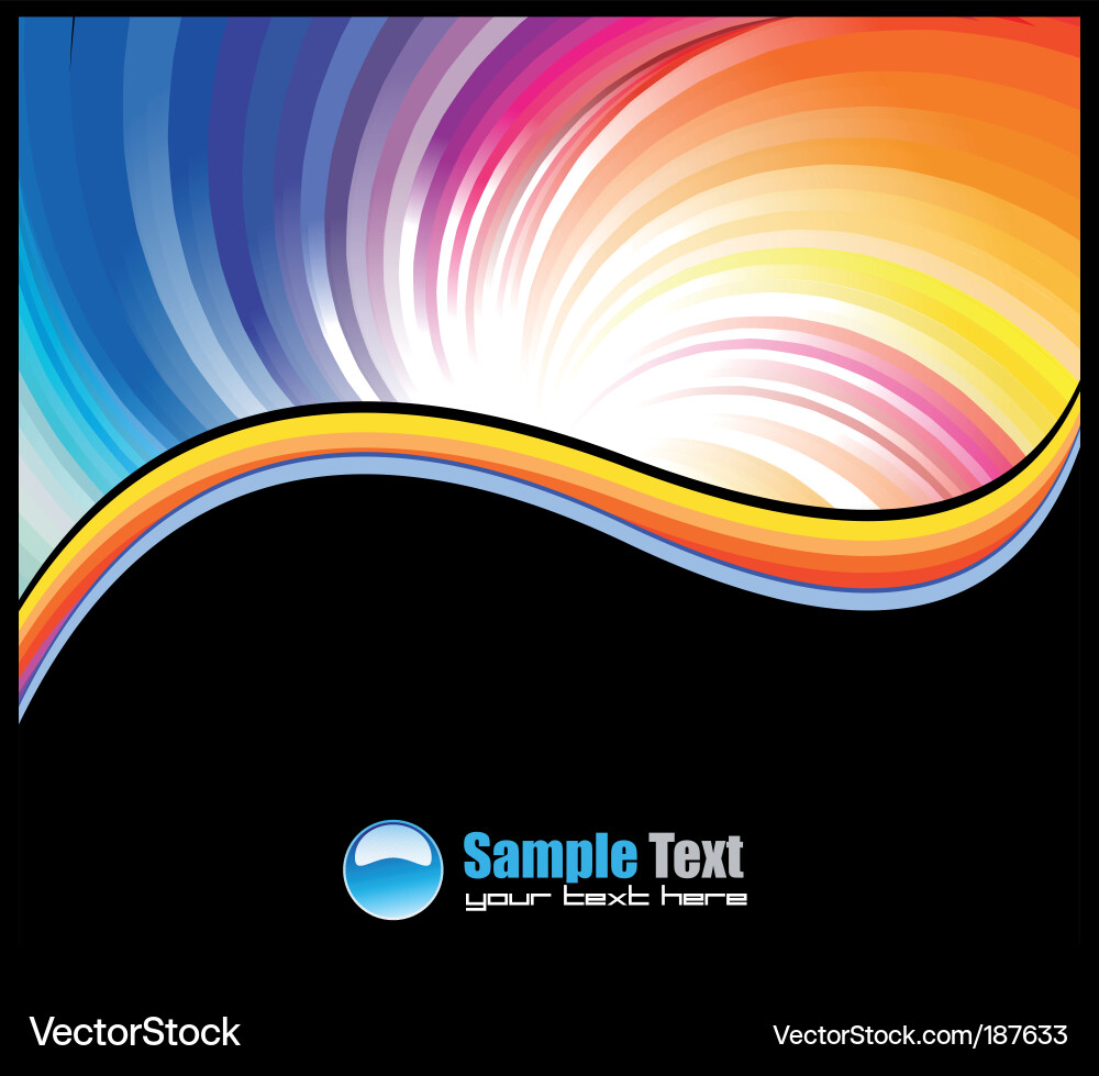 Vibrant Color Gradient Background Vector Image