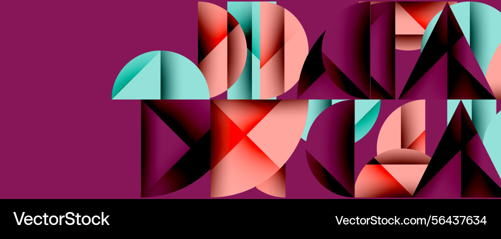 Abstract geometric shapes overlap creating Abstract geometric shapes overlap creating Vector Image