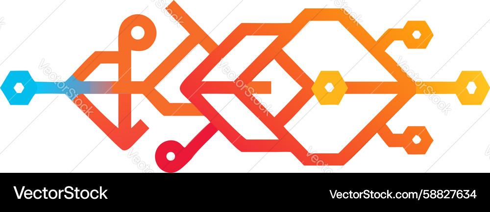 Dynamic Data Networks Vector Image
