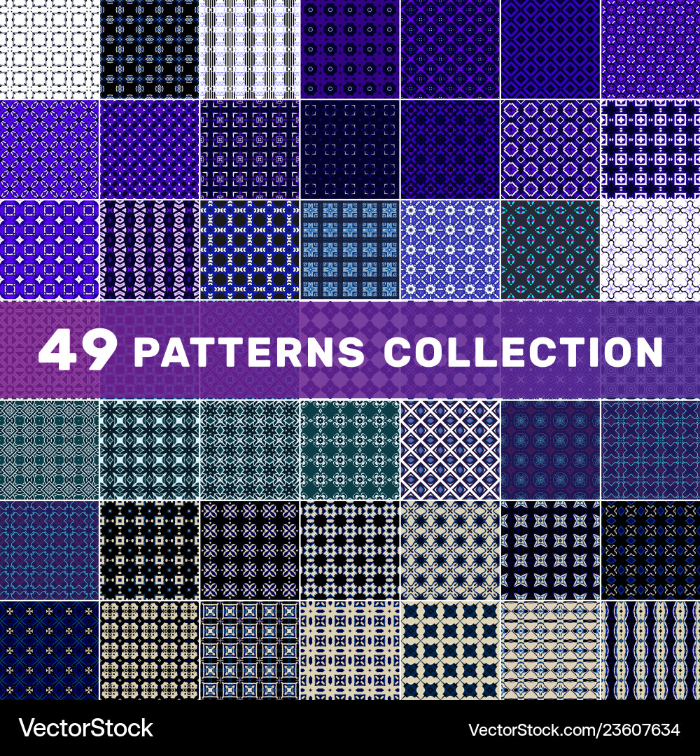 Set of geometric abstract patterns decorative Set of geometric abstract patterns decorative vector image