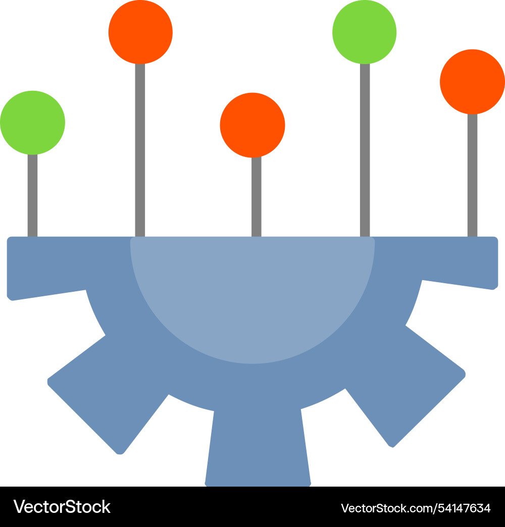 Setting flat icon design Vector Image