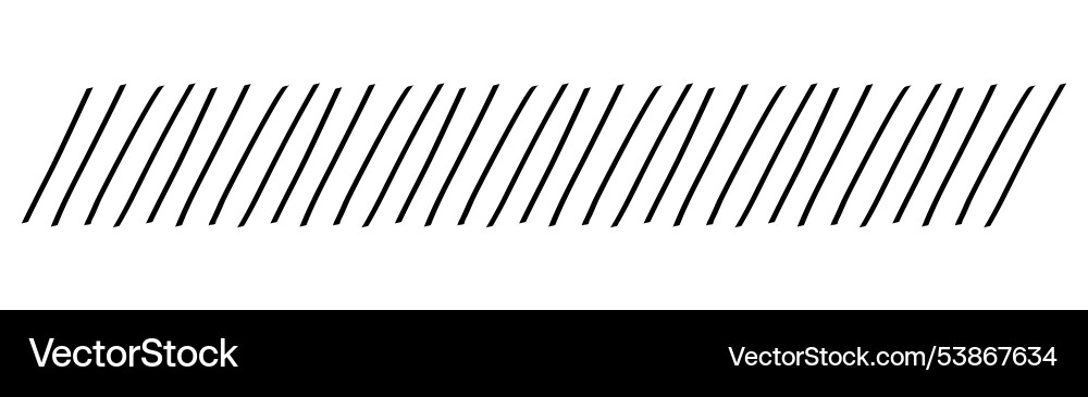Slash line doodle border diagonal lines divider Slash line doodle border diagonal lines divider vector image