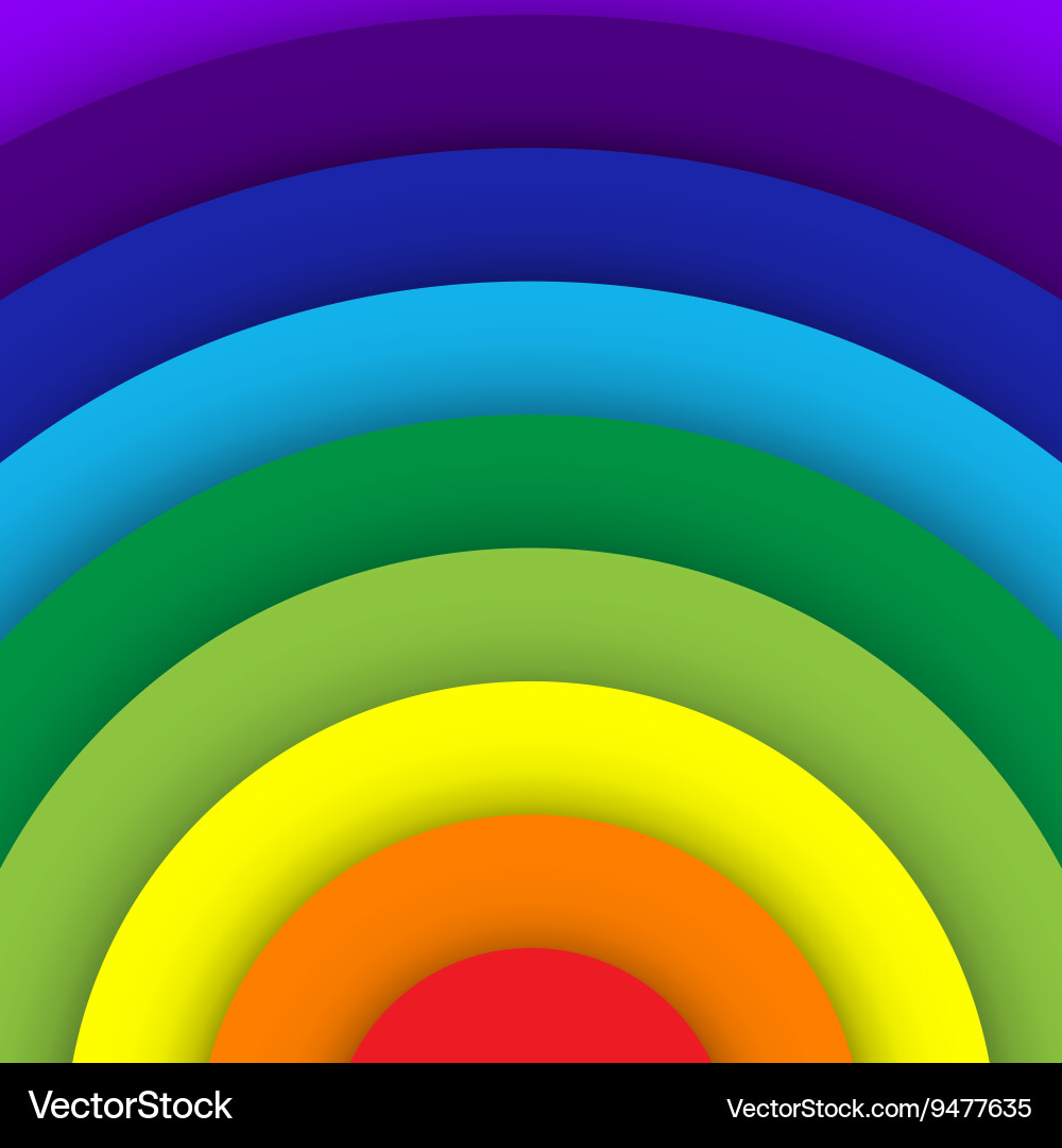 Colorful Rainbow Curve Background – Royalty-Free Vector | VectorStock