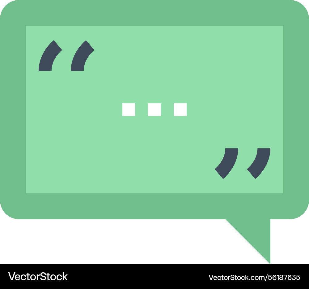 Message bubble flat web icon concept Message bubble flat web icon concept vector image