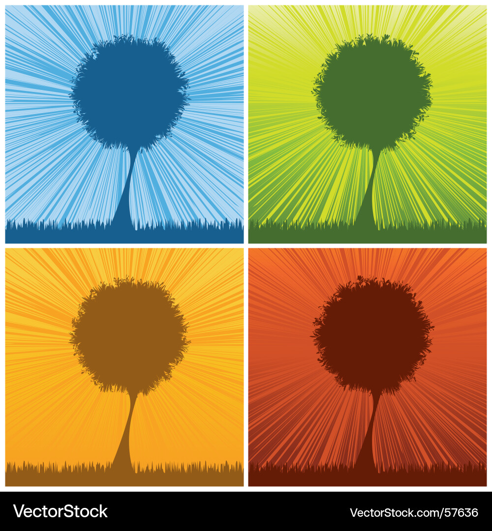 Abstract tree Vector Image