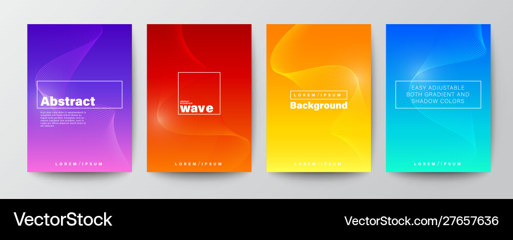 Abstract Wave Gradient Background vector image
