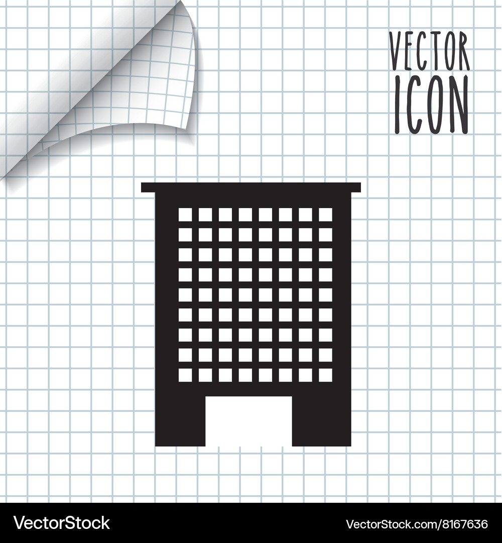Building icon design Vector Image