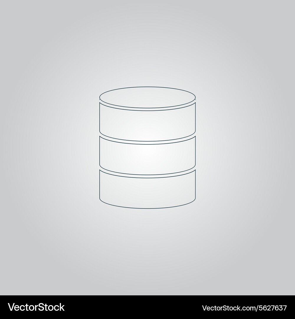 Database Icon - Data Storage Vector Image