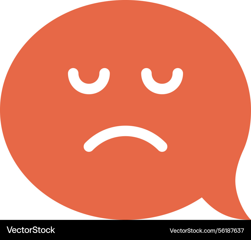 Message bubble flat web icon concept Vector Image
