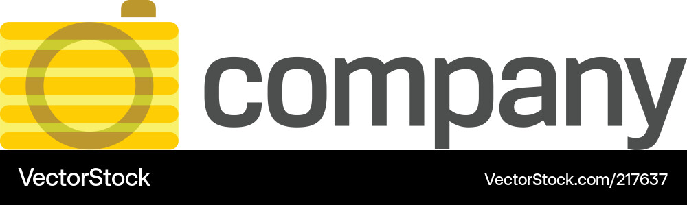 Modern Camera Logo Vector Image