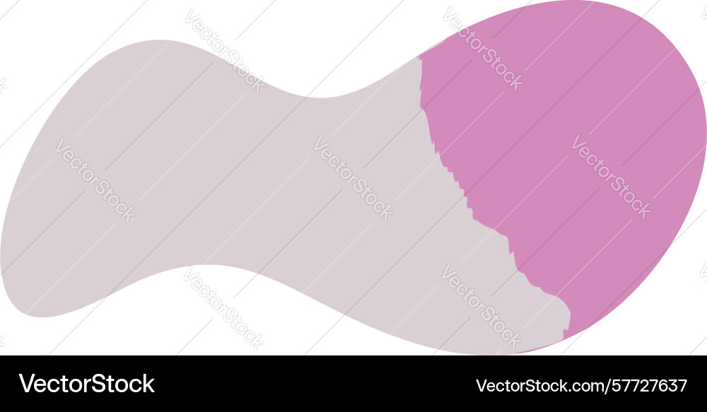 Soft abstract organic blob shape gentle design vector image