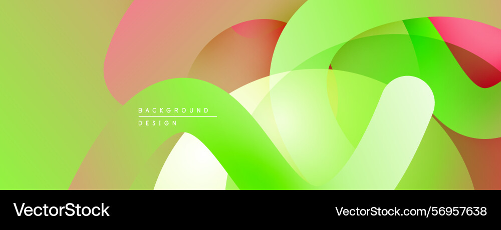 Abstract colorful design smooth shapes overlap Abstract colorful design smooth shapes overlap vector image
