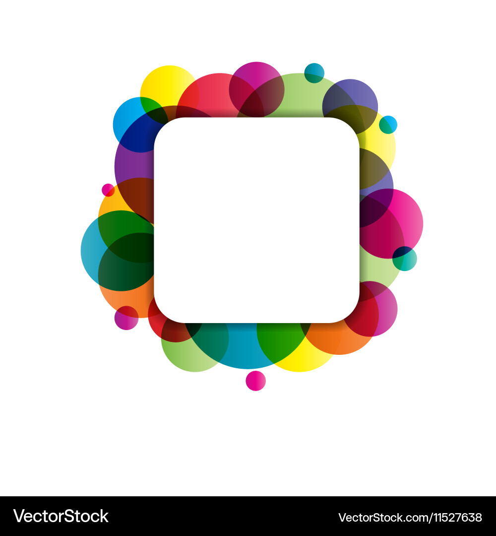 Frame with circles Vector Image