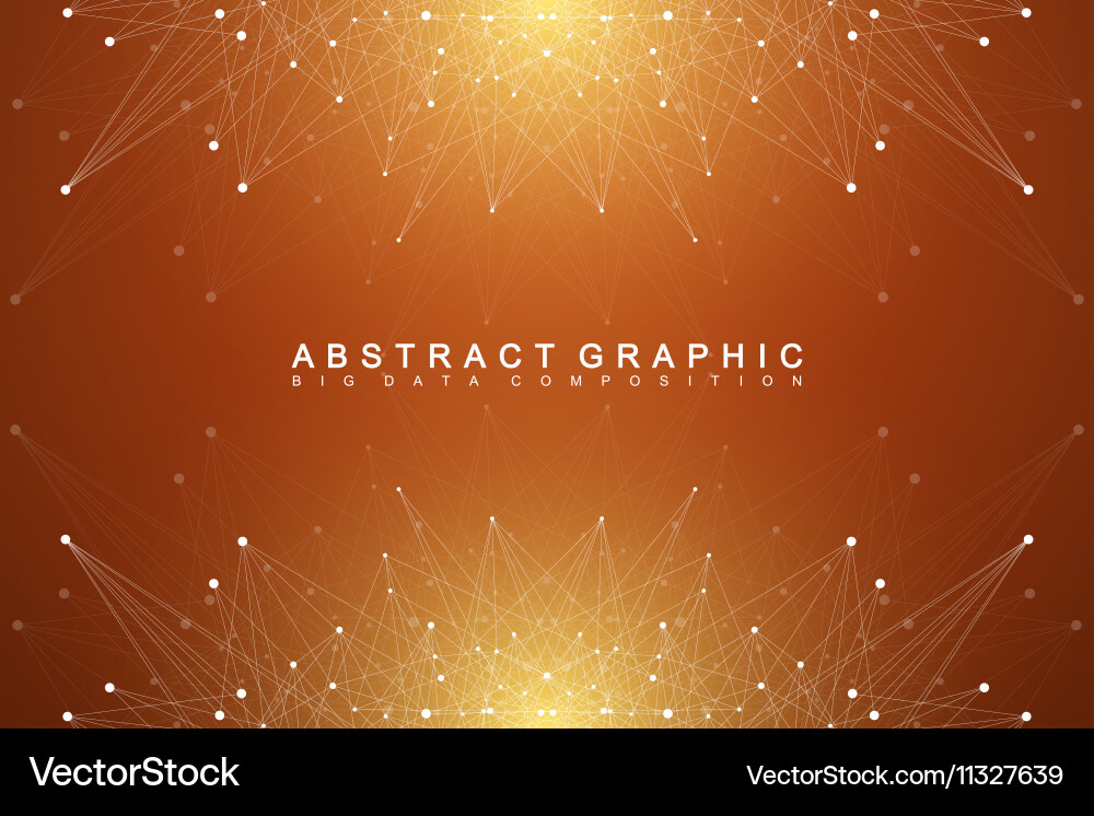 Complex Data Network Abstract vector image
