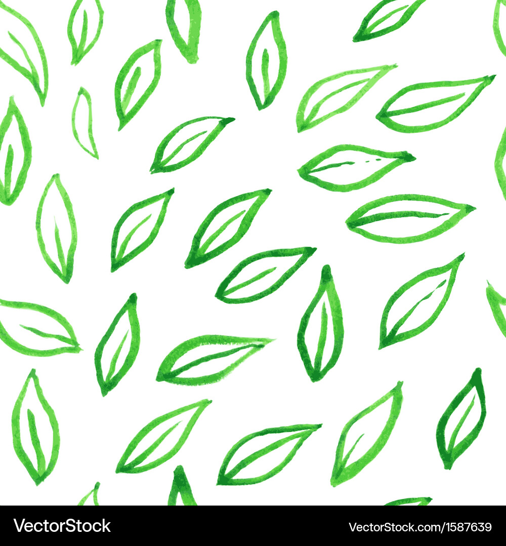 Leafs pattern Vector Image