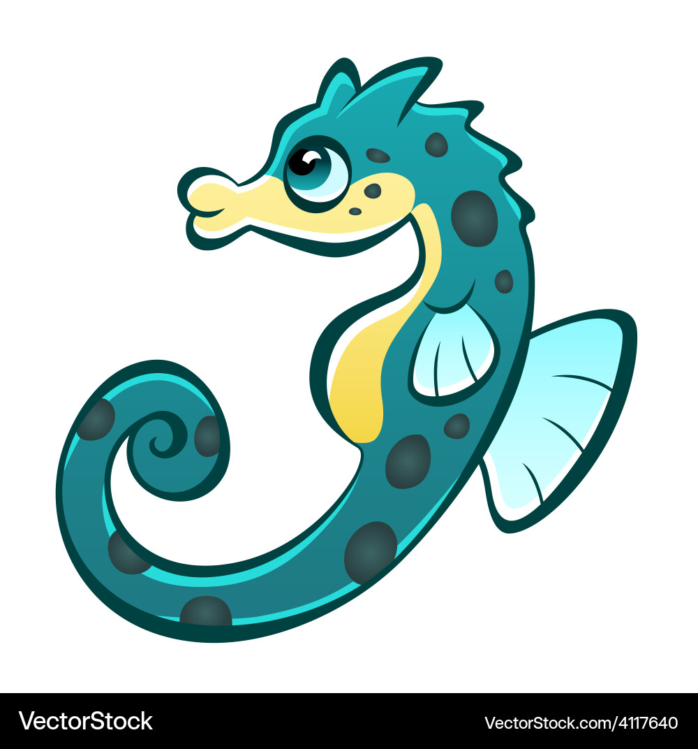 Sea horse Vector Image