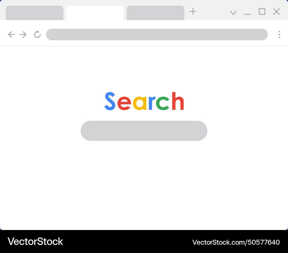 Web Browser Interface Vector Image