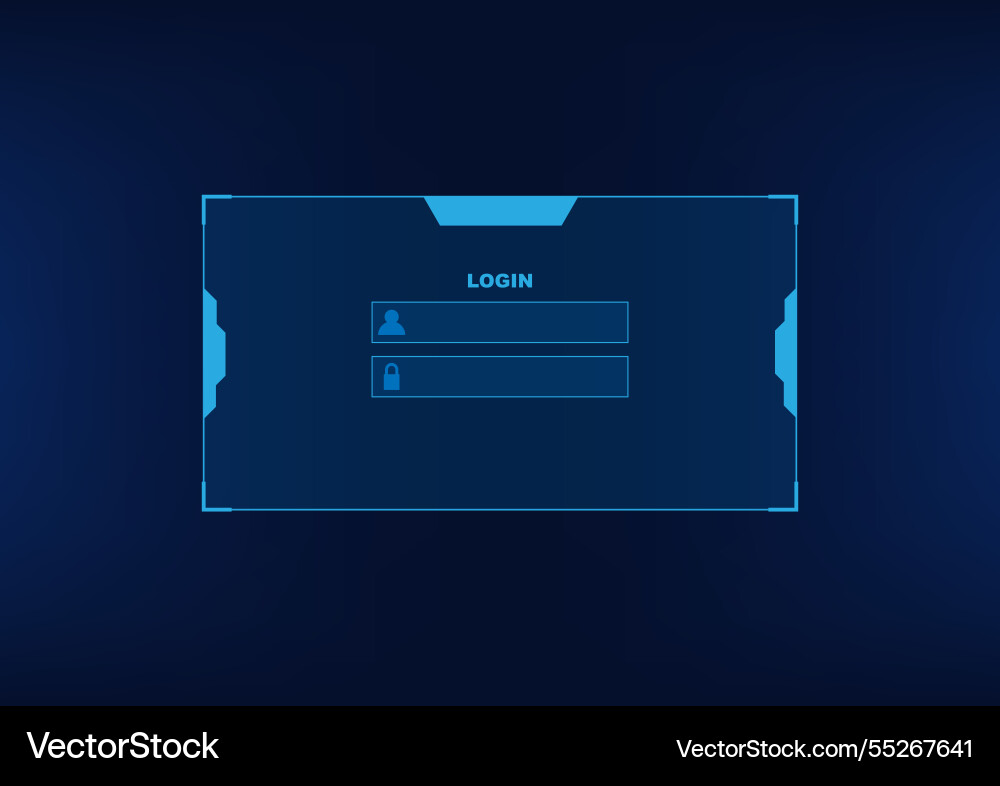 Abstract background with login frame interface Vector Image