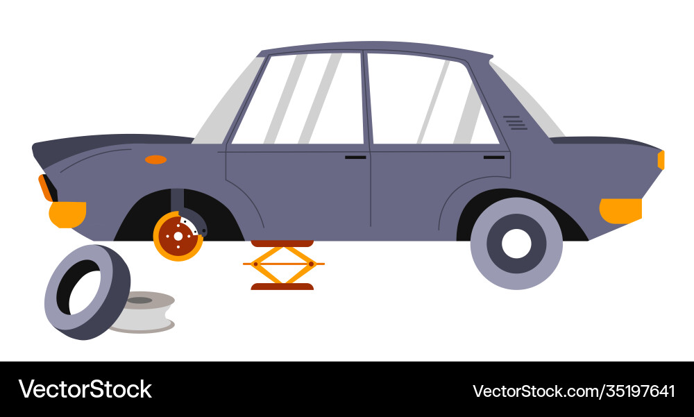 Autodienstleistungen und Reparatur von Fahrzeugen Transport Autodienstleistungen und Reparatur von Fahrzeugen Transport vektorbild