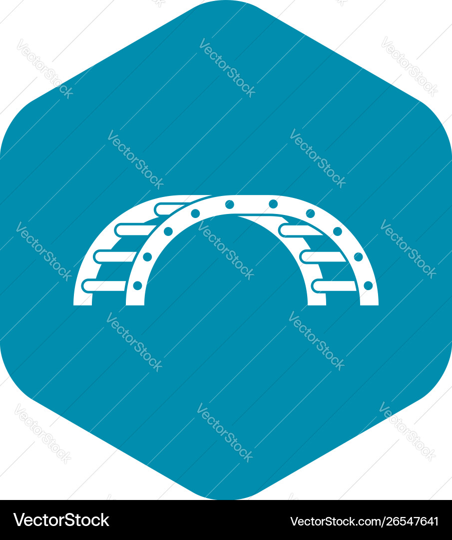 Climbing stairs on a playground icon simple style Climbing stairs on a playground icon simple style vector image