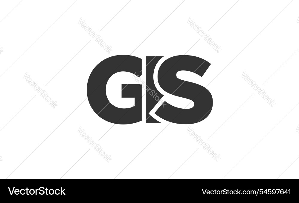 Gis logo design template with strong and modern Gis logo design template with strong and modern Vector Image
