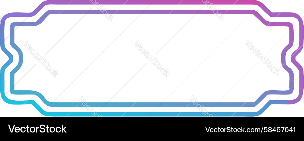 Gradient Rounded Frame Border Vector Image