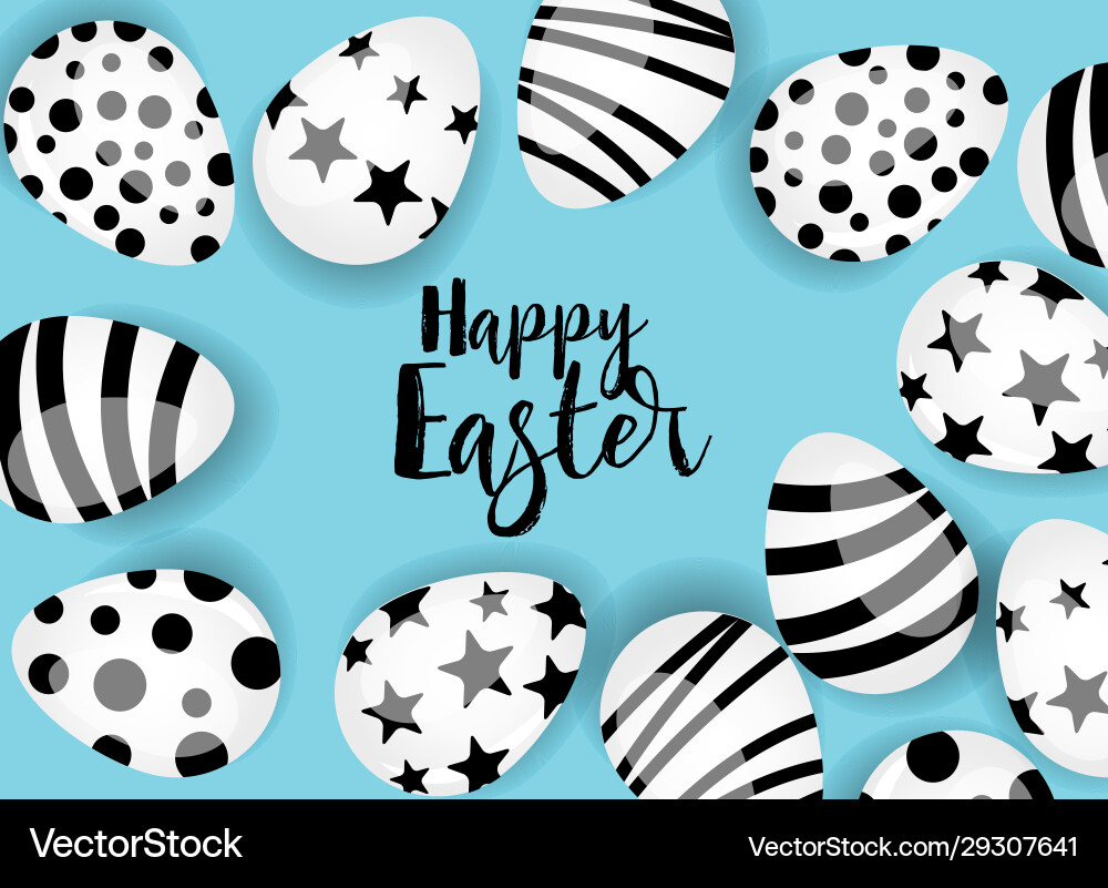 Happy easter background Happy easter background vector image