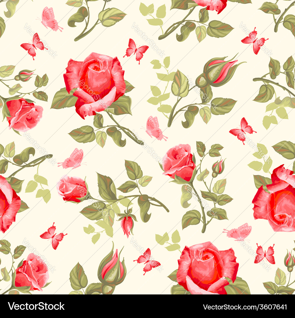 Rose background vector image