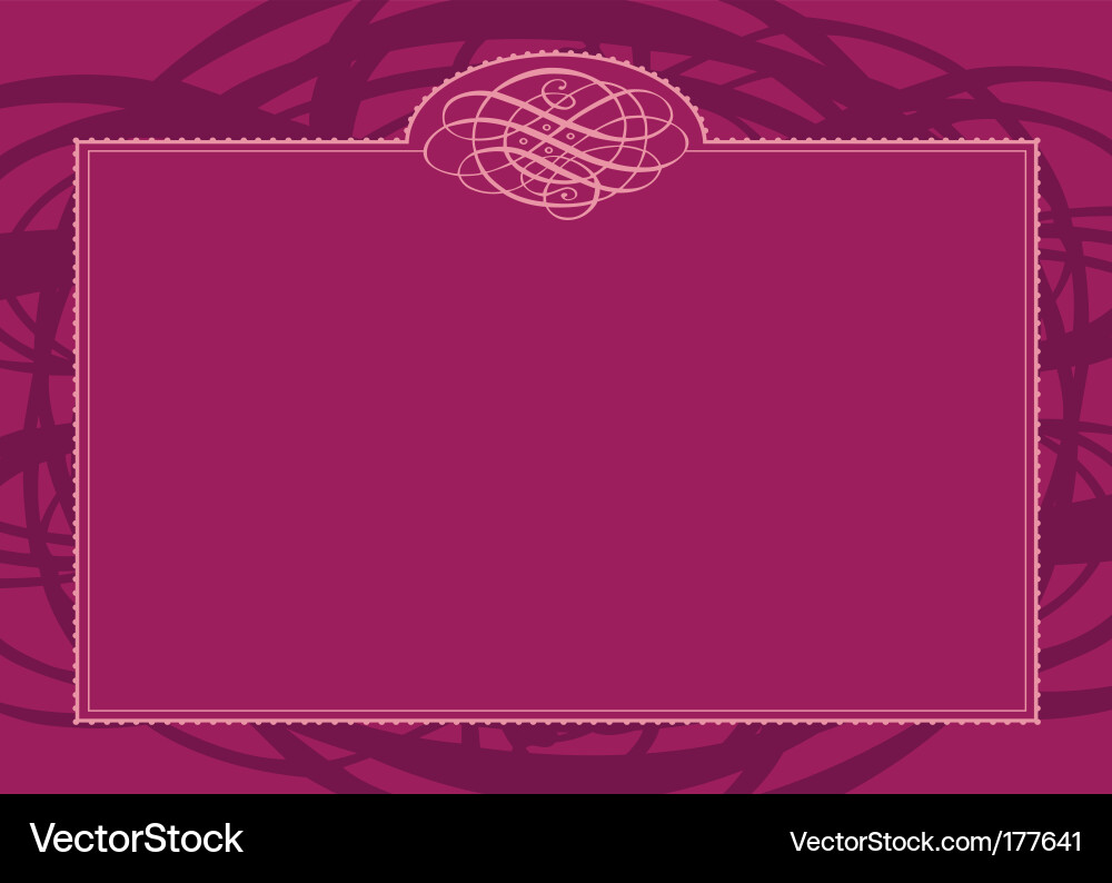 Swirl border and frame Vector Image