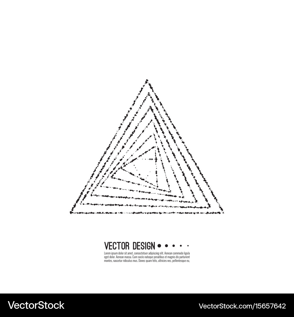 Geometric Triangle Pattern vector image
