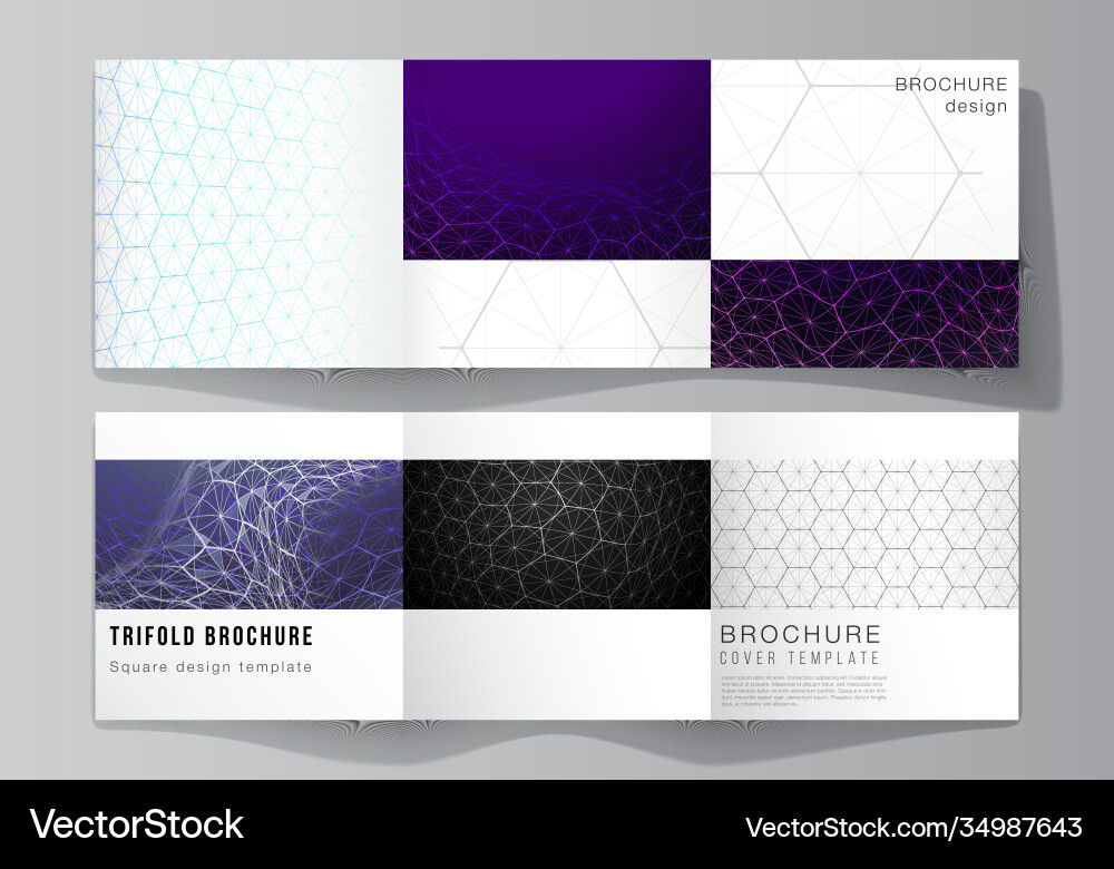 Layout square format covers design Layout square format covers design vector image