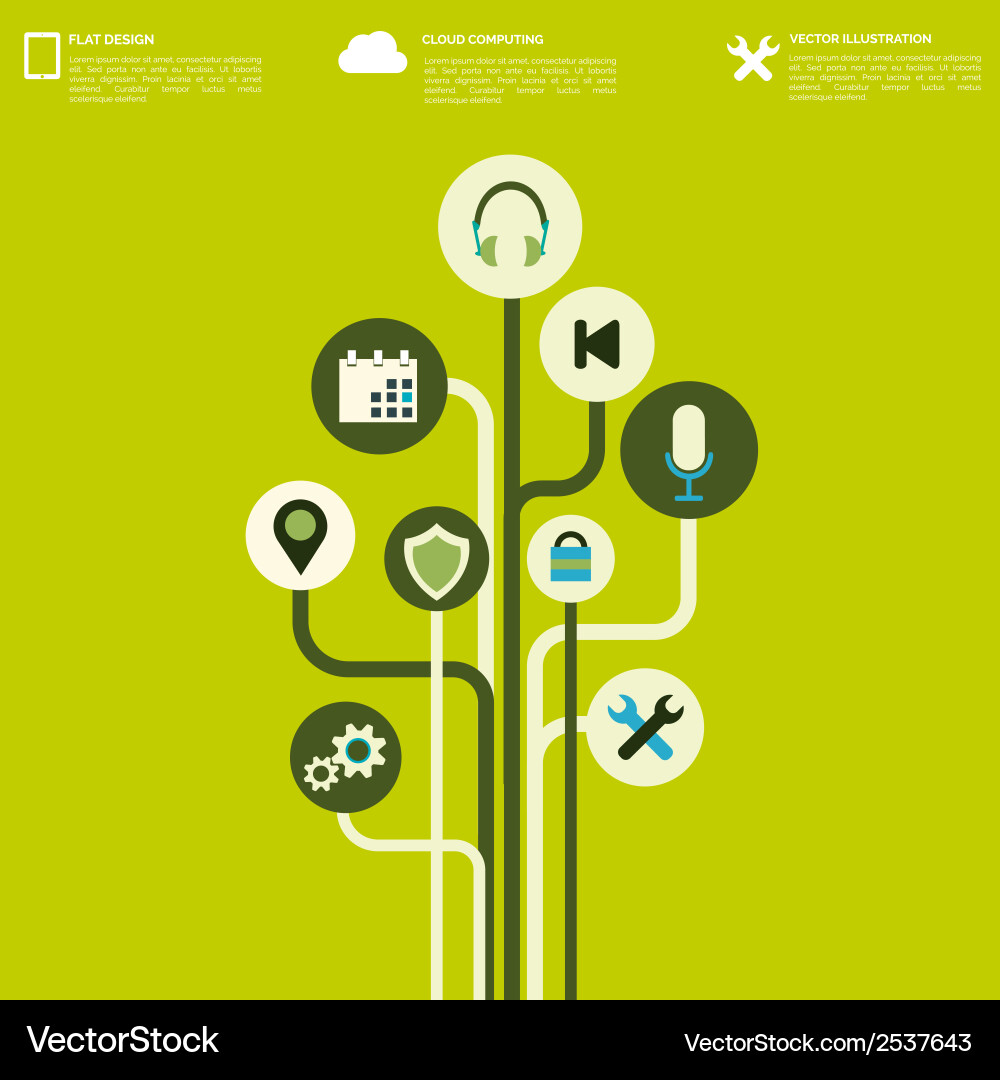 Modern Web Interface Background vector image