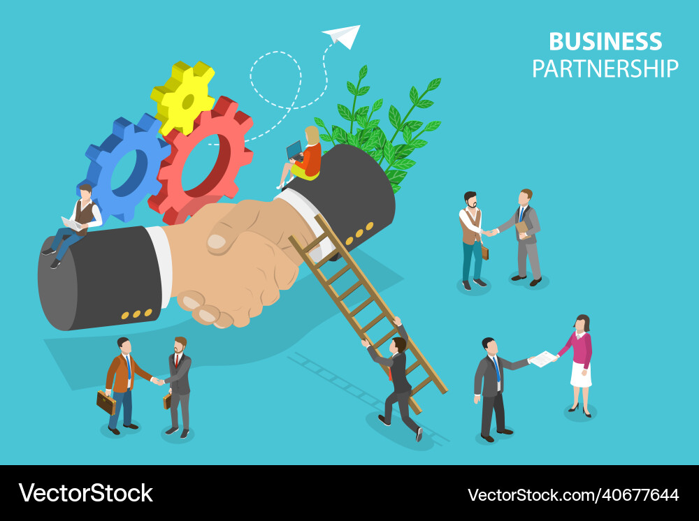 3d isometric flat conceptual Royalty Free Vector Image