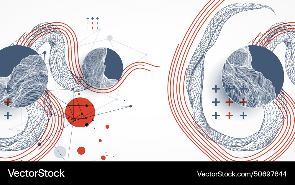 Abstract wave is made in a frame style template Abstract wave is made in a frame style template vector image