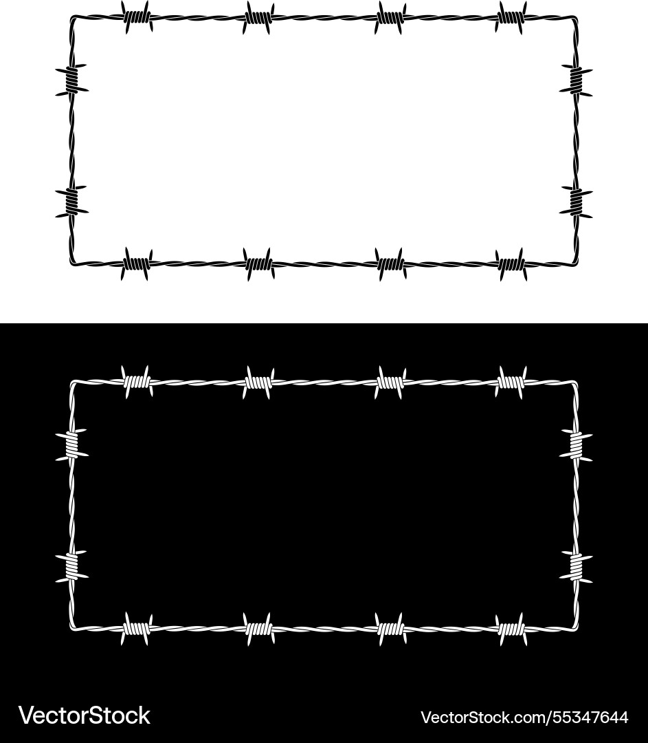 Barbed wire Royalty Free Vector Image - VectorStock
