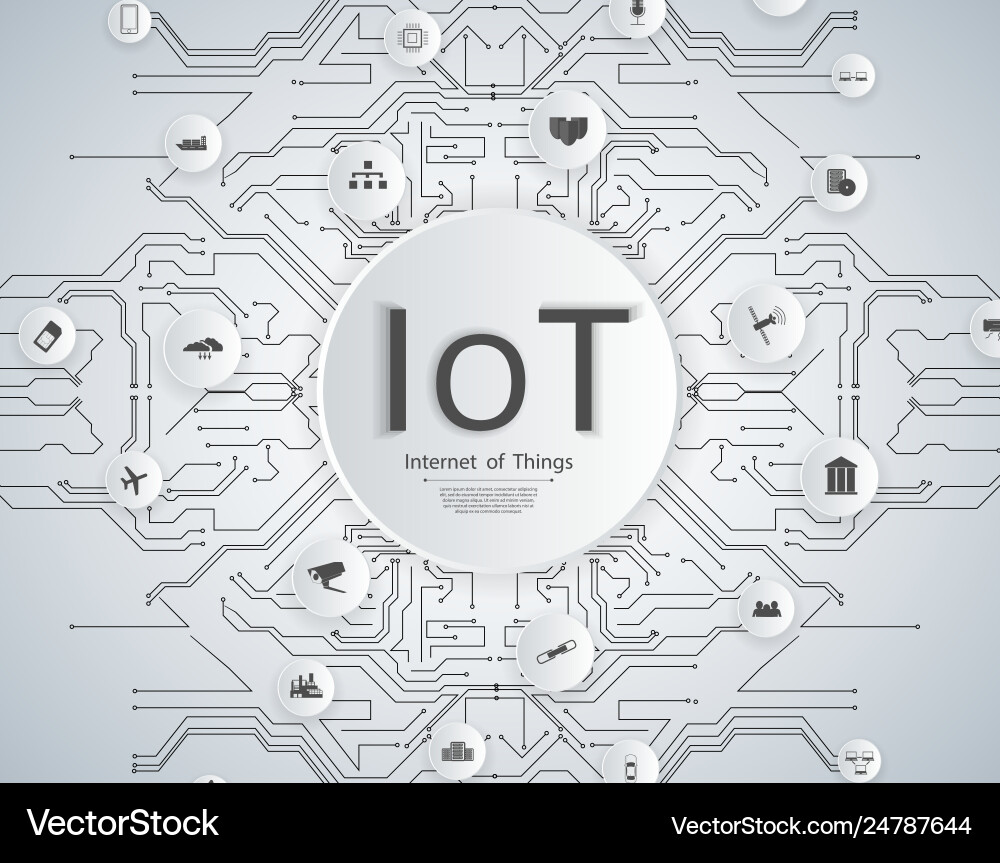 IoT Network Concept - Smart Devices vector image