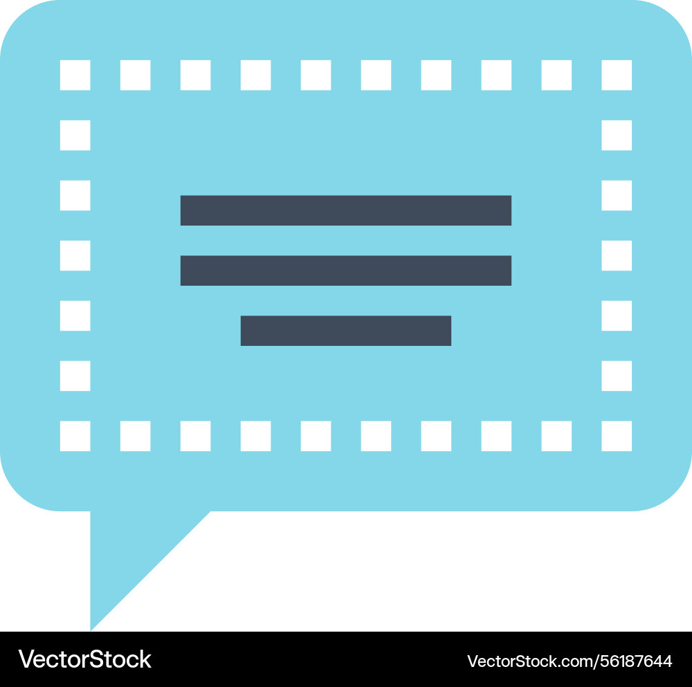 Message bubble flat web icon concept Message bubble flat web icon concept vector image