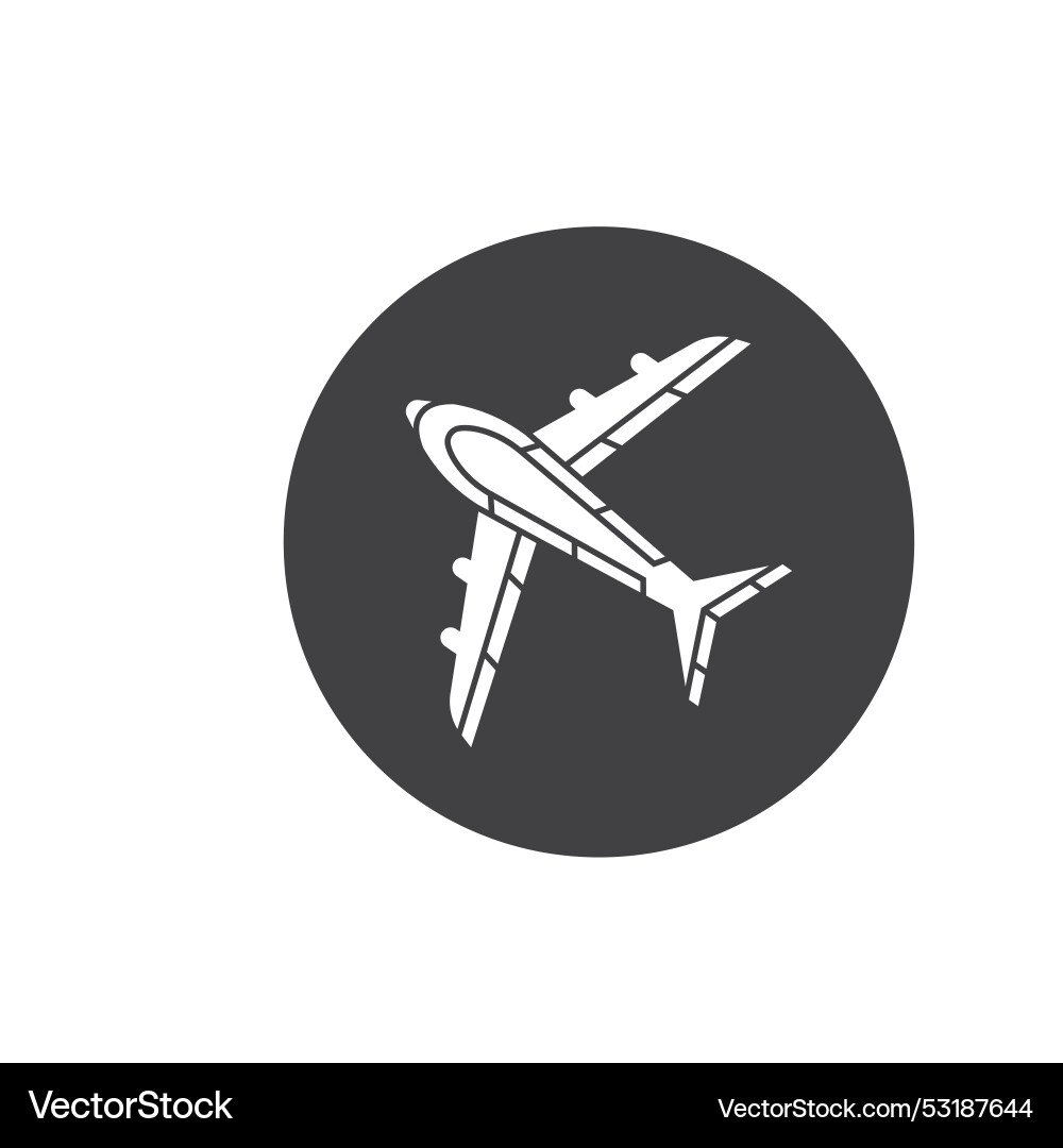 Plane icon element design template Plane icon element design template vector image