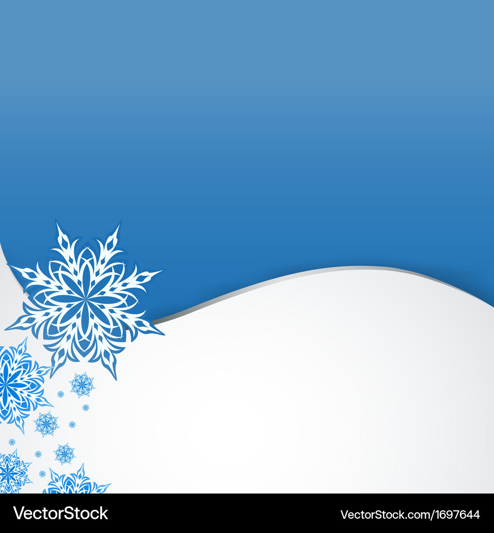 Snowflake on a paper background Vector Image