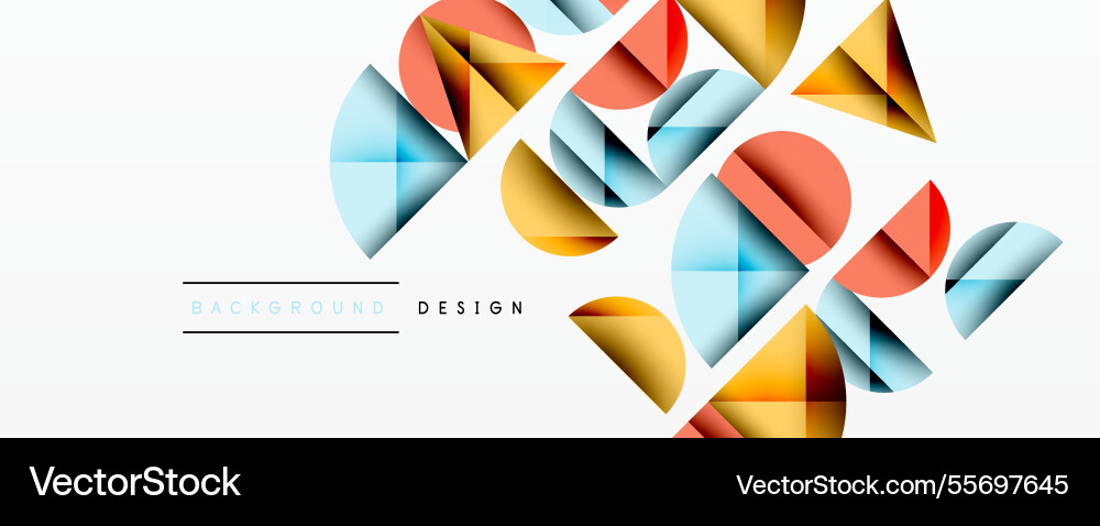 Abstract geometric pattern with intersecting Vector Image