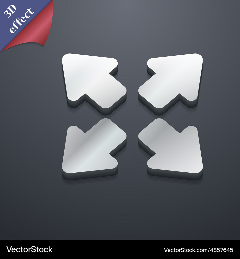 Deploying video screen size icon symbol 3d style Vector Image