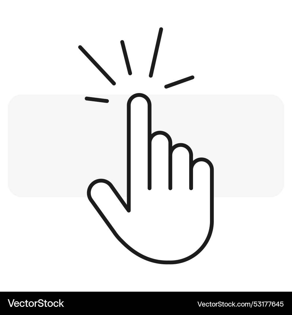 Finger pointer arrow mouse cursor Finger pointer arrow mouse cursor vector image