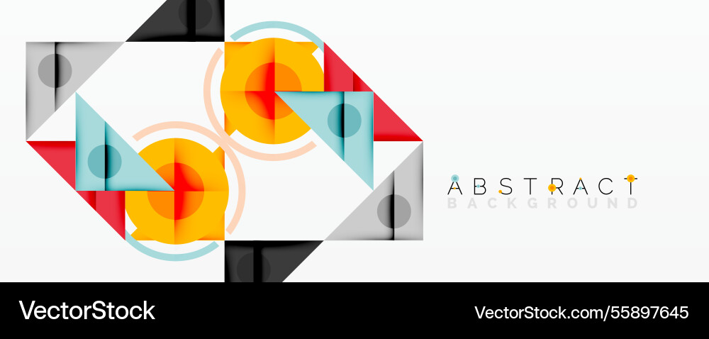 Geometric abstract design with layered triangles Geometric abstract design with layered triangles Vector Image