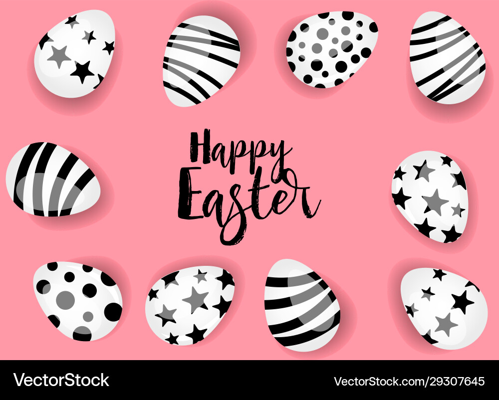 Happy easter background Happy easter background vector image