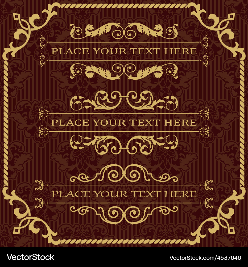 A set of elements for design Vector Image