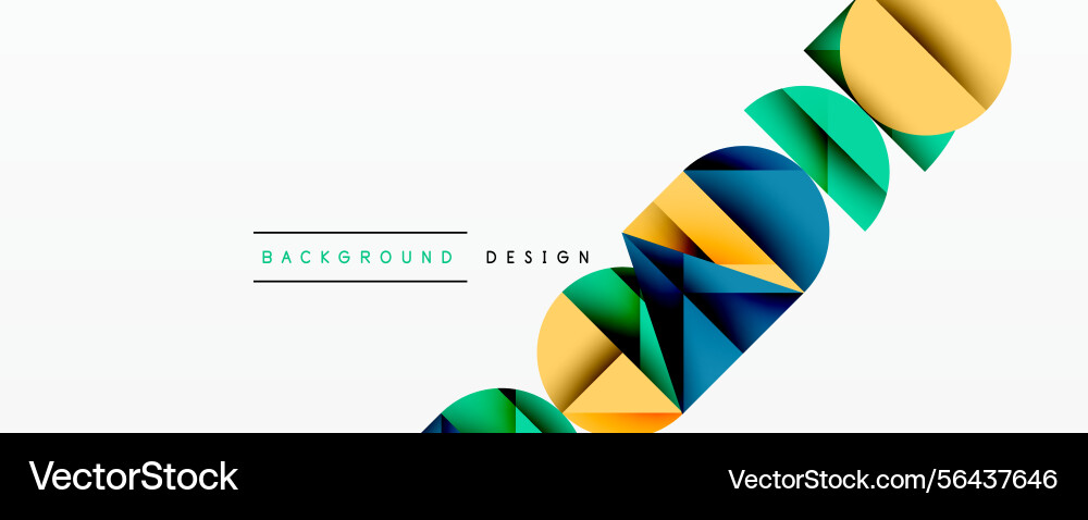 Abstract geometric shapes overlap creating Abstract geometric shapes overlap creating Vector Image